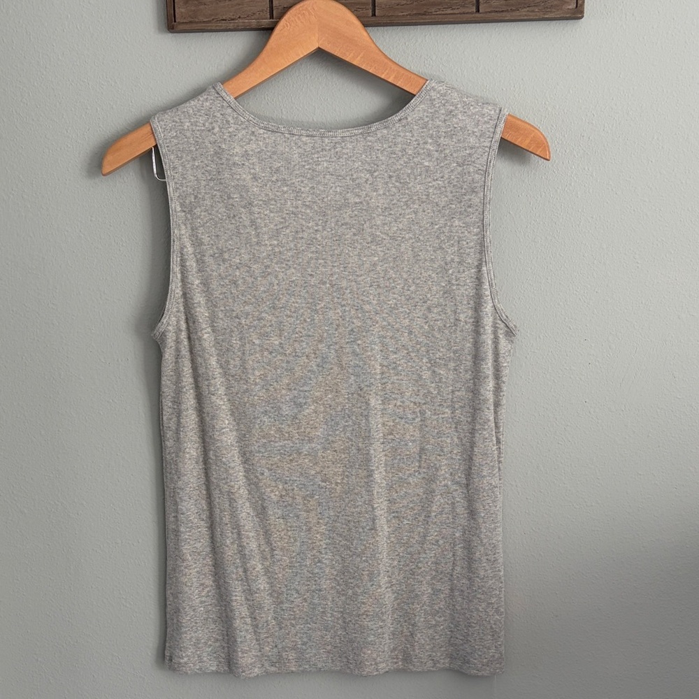 NWT MM LaFleur Paige Sleeveless Tank Top - Gray size L - Picture 5 of 6